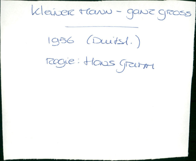 Kleiner Mann - ganz gross - Vintage Photograph