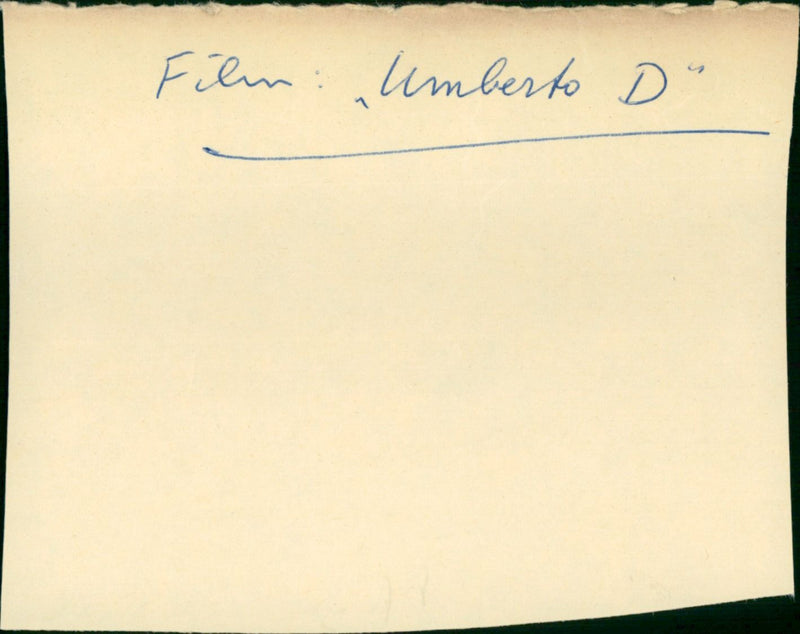 Umberto D - Vintage Photograph