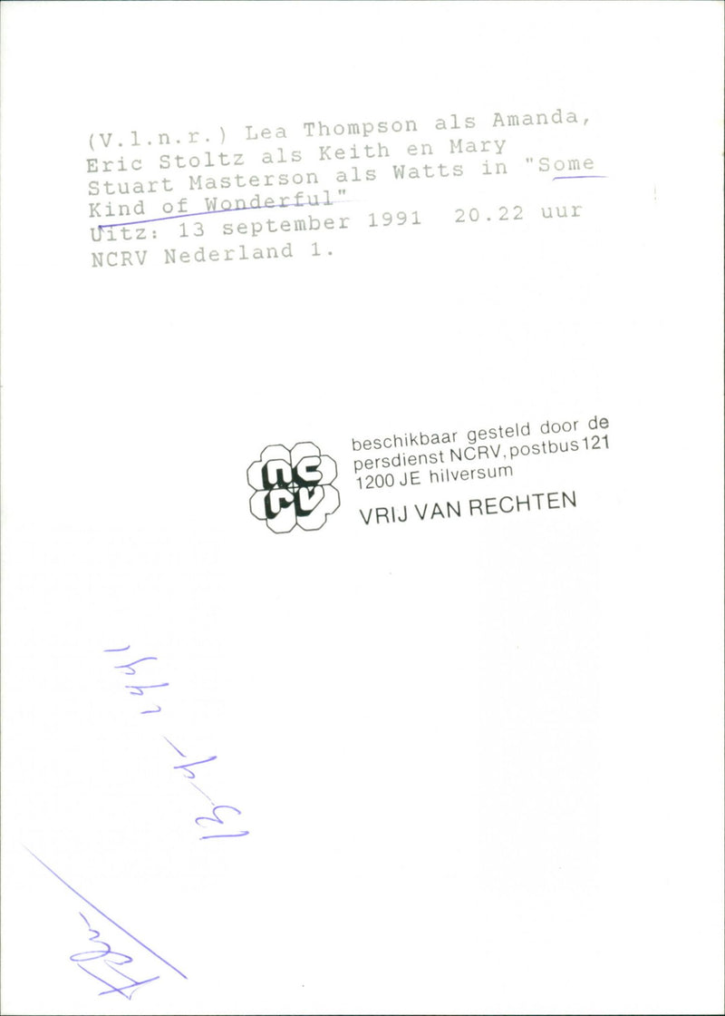 Lea Thompson, Eric Stoltz and Mary Stuart Masterson - Vintage Photograph