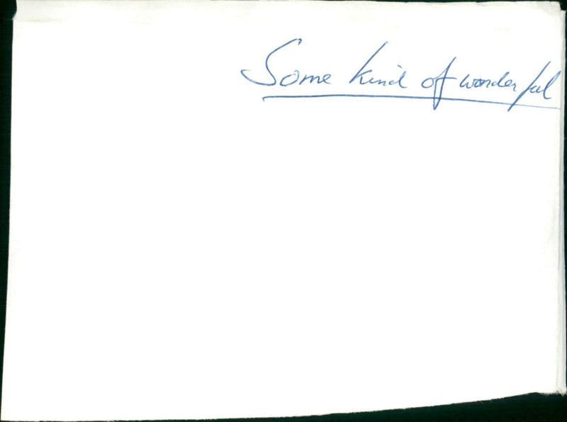 Some Kind of Wonderful - Vintage Photograph