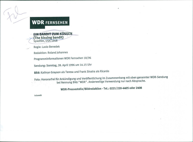 The Kissing Bandit - Vintage Photograph