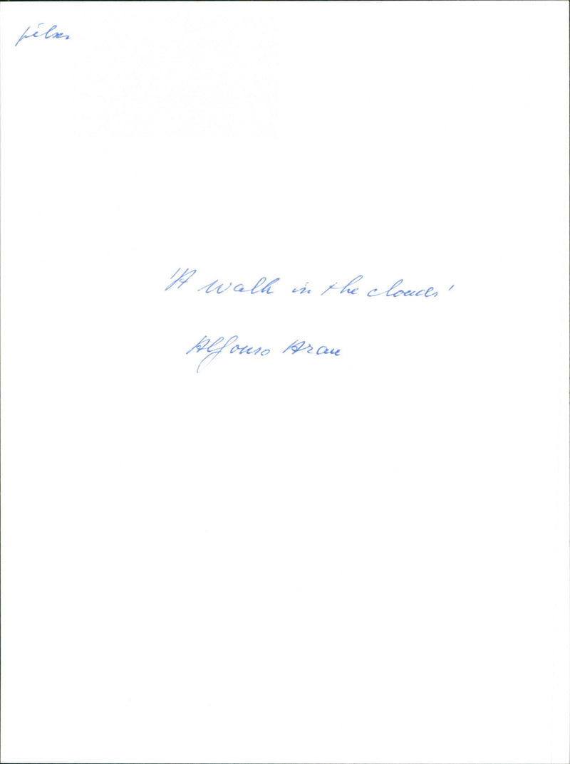 Anthony Quinn and Keanu Reeves - A Walk in the Clouds - Vintage Photograph