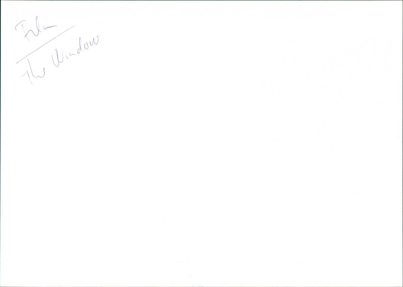 The Window - Vintage Photograph