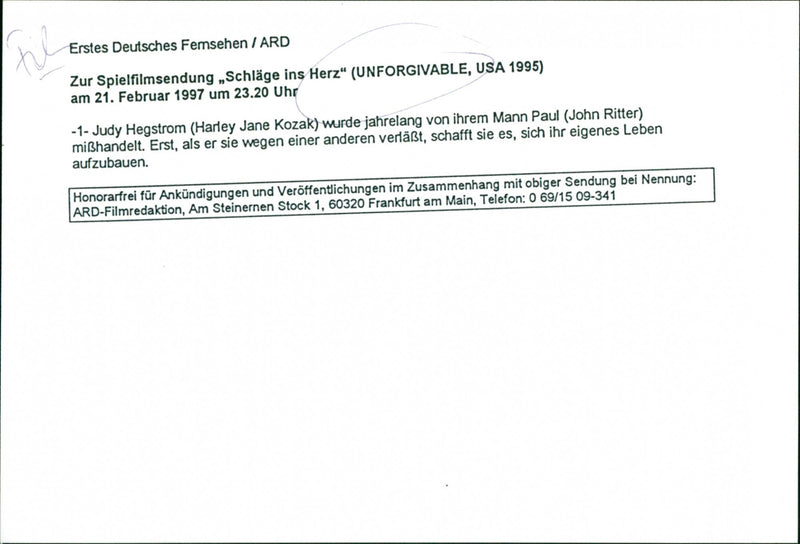 Harley Jane Kozak and John Ritter - Vintage Photograph