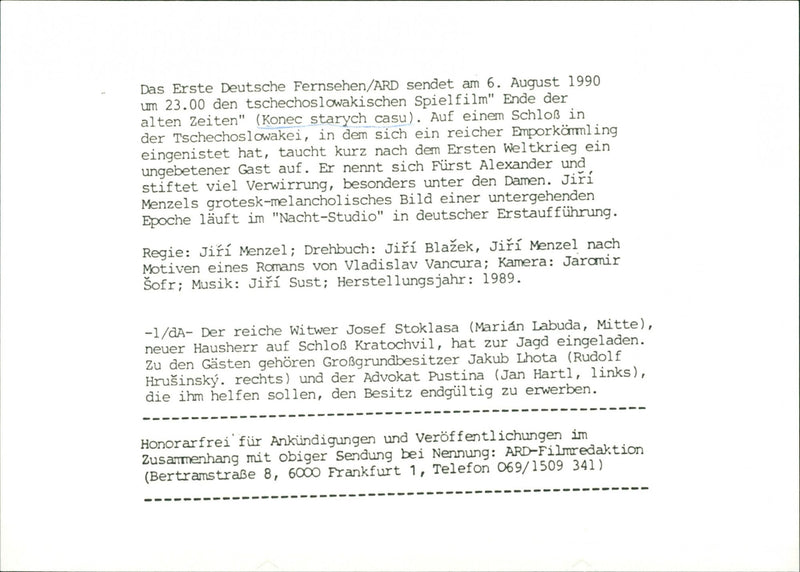 Konec starých časů - Vintage Photograph