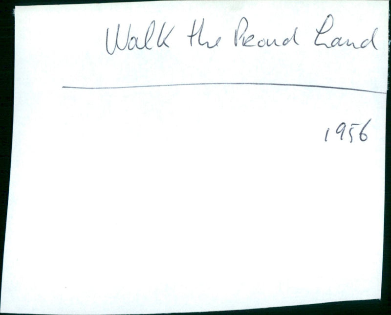 Walk the Proud Land - Vintage Photograph