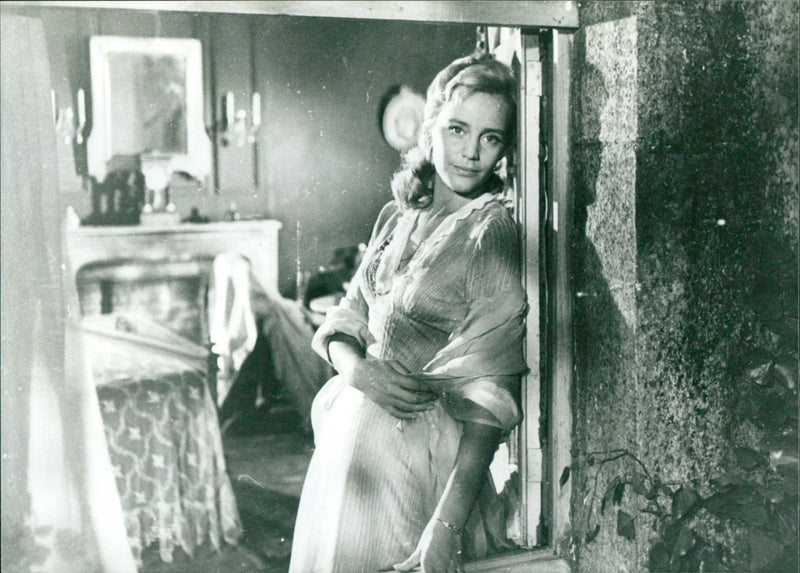 Actress in movie scene - Vintage Photograph
