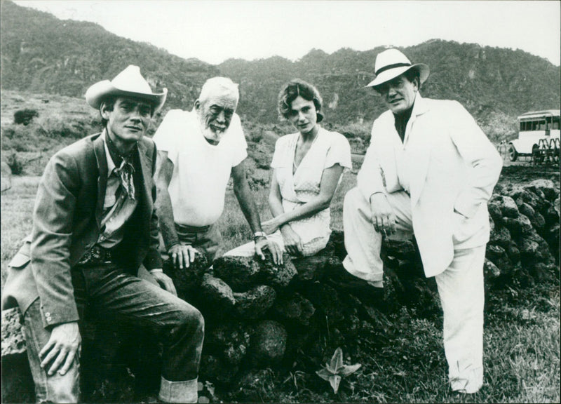 Movie cast members - Vintage Photograph