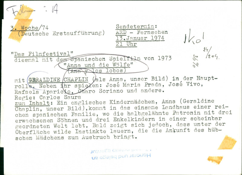 Ana y los lobos - Vintage Photograph