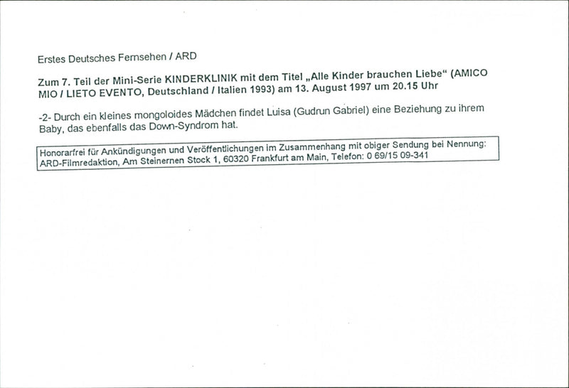 Alle Kinder brauchen Liebe - Vintage Photograph