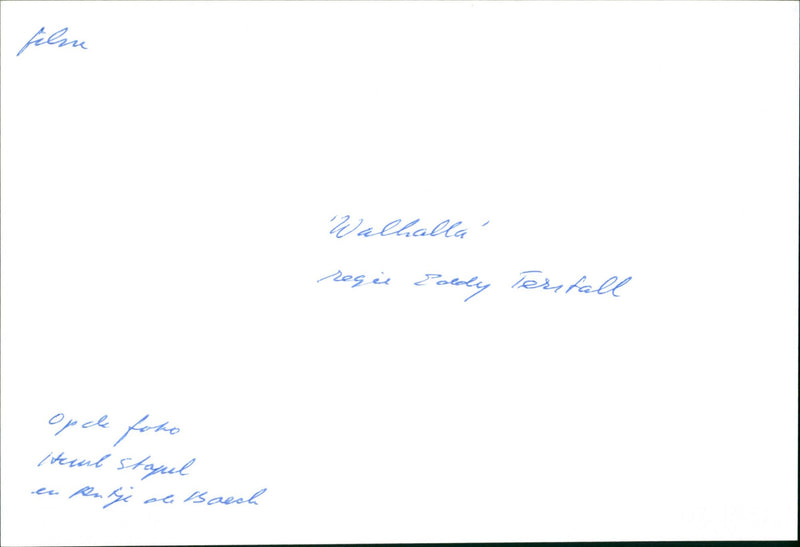 Huub Stapel and Antje de Boeck - Walhalla - Vintage Photograph