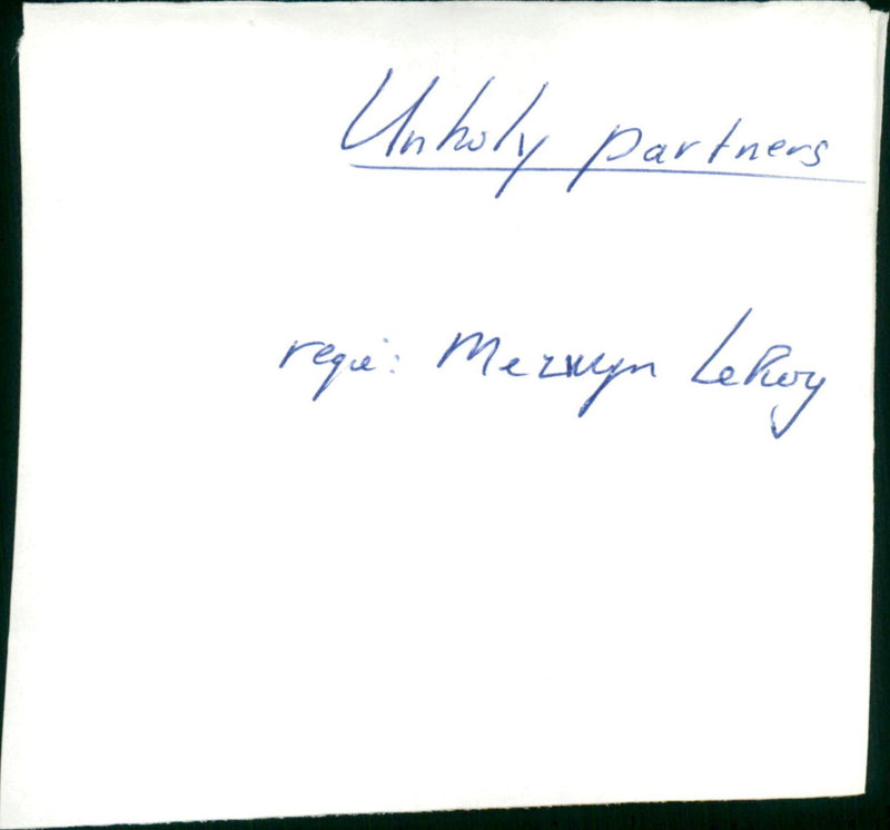Unholy Partners - Vintage Photograph