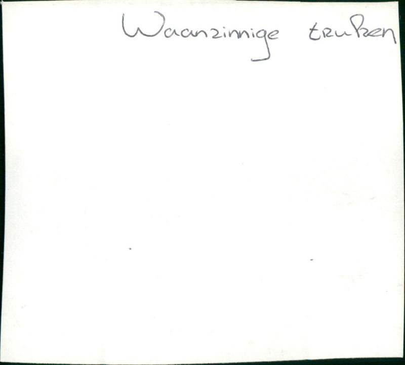 Waanzinnige Truken - Vintage Photograph