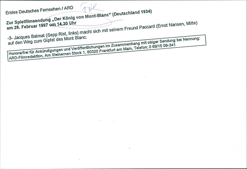 Der König vom MontBlanc - Vintage Photograph