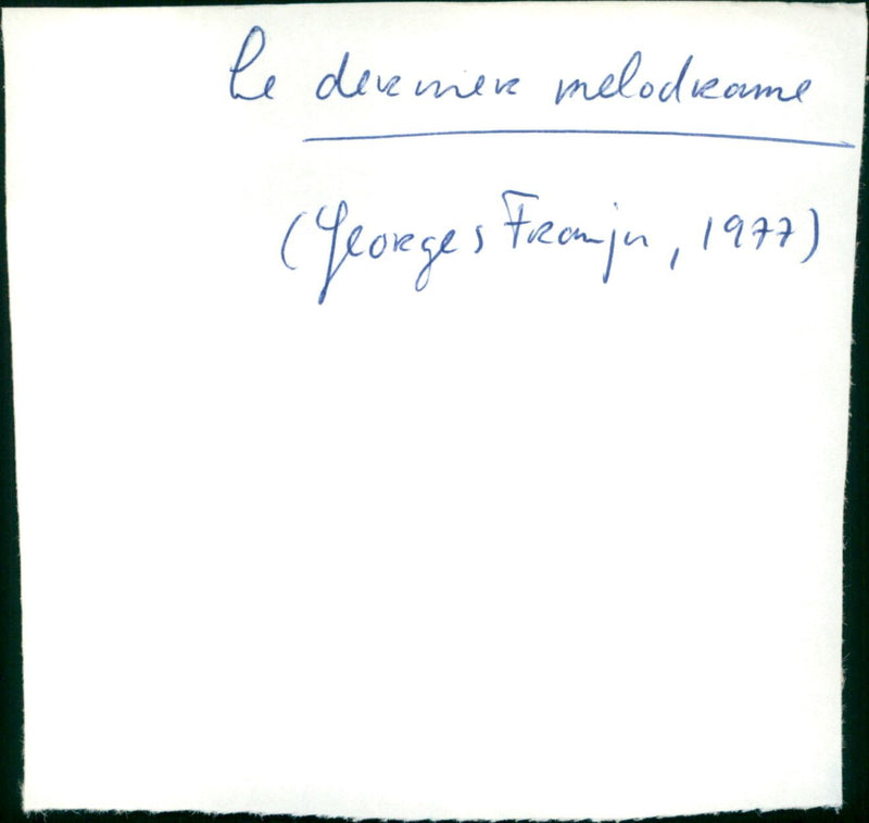 Le dernier melodrame - Vintage Photograph