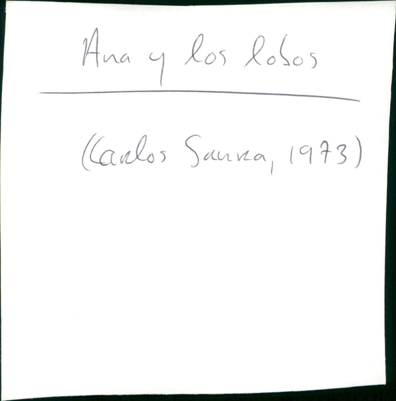 Ana y los lobos - Vintage Photograph