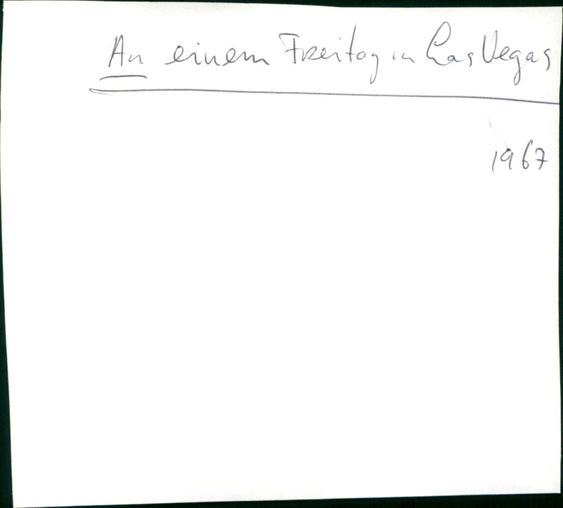 An einem Freitag in Las Vegas - Vintage Photograph