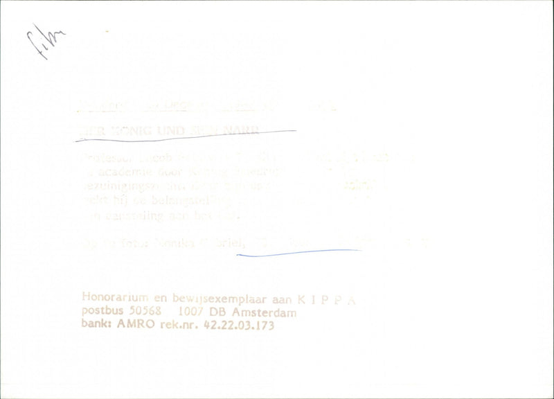 Der König und sein Narr - Vintage Photograph