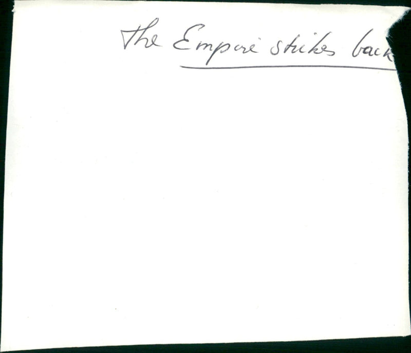 The Empire Strikes Back - Vintage Photograph