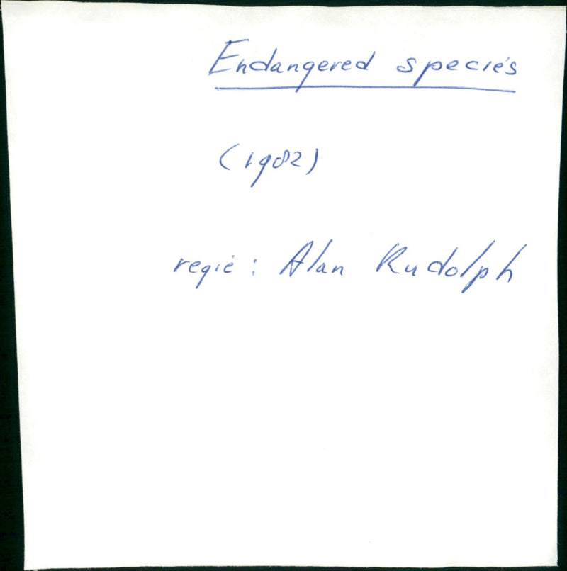 Endangered Species - Vintage Photograph