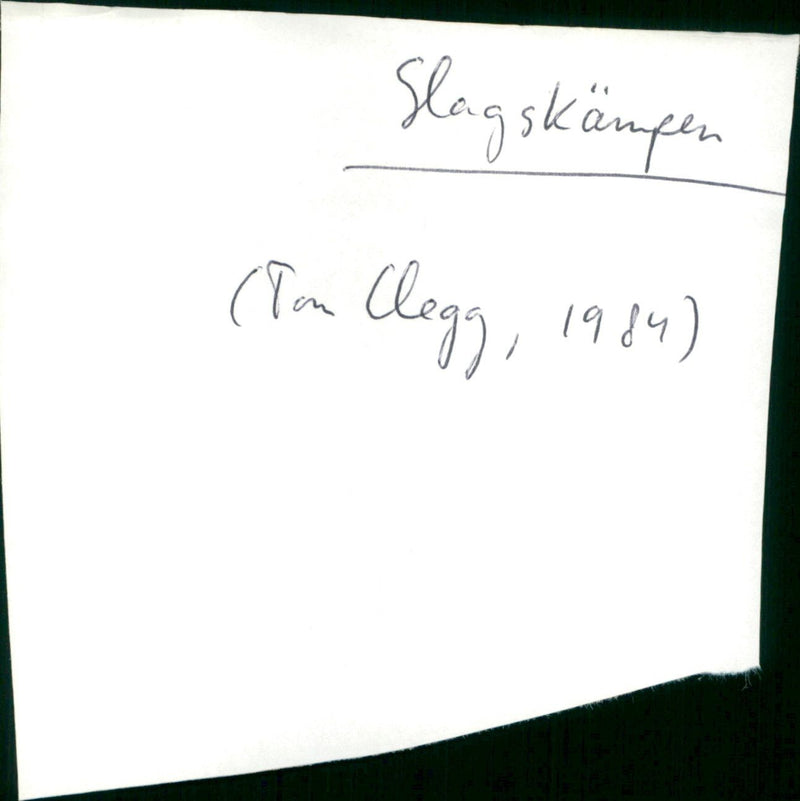 Slagskampen 1984 - Vintage Photograph