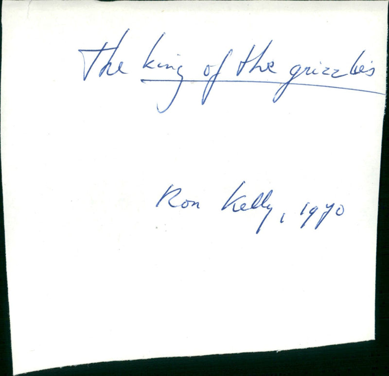 King of the Grizzlies - Vintage Photograph