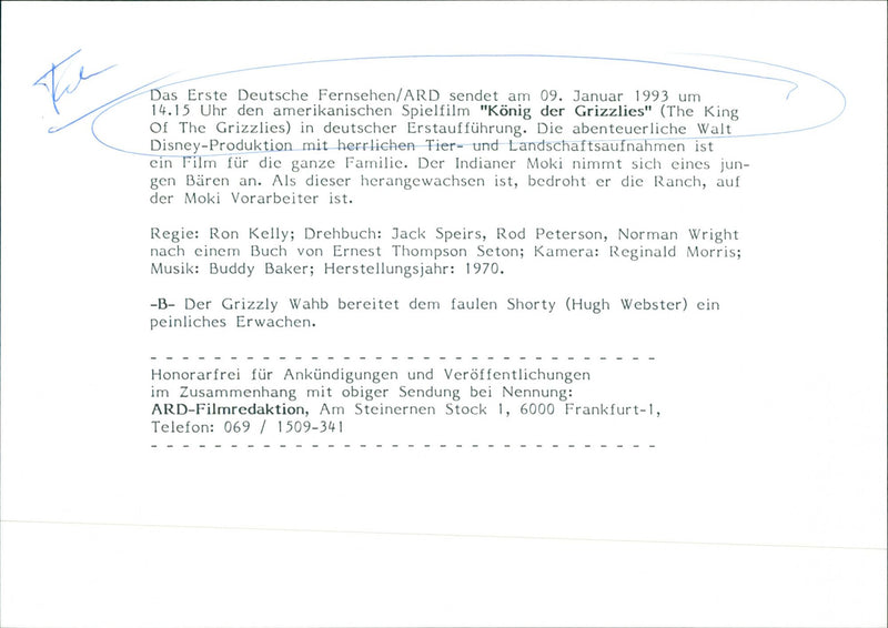 König der Grizzlies - Vintage Photograph