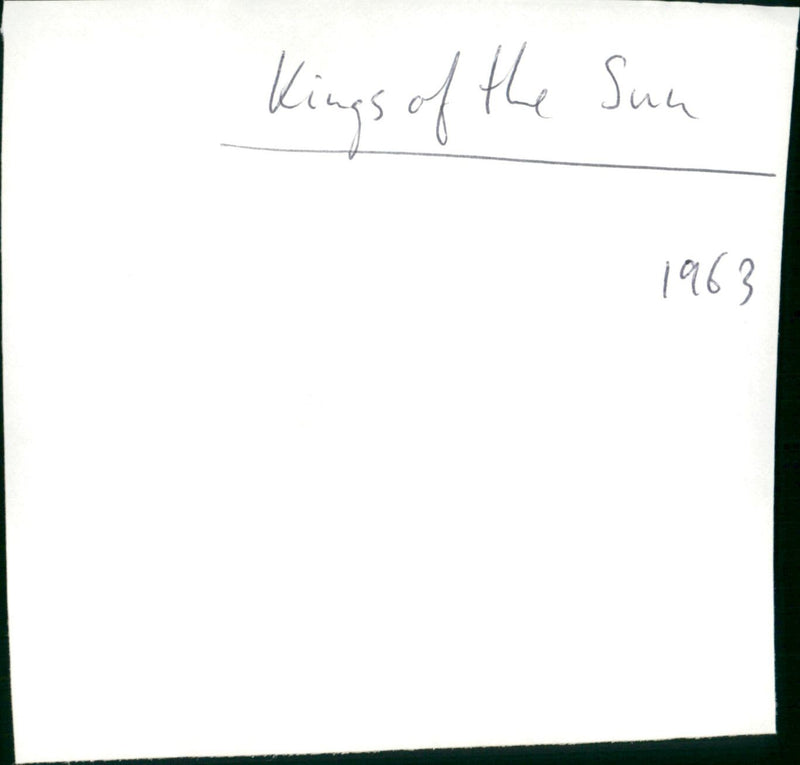 Kings of the Sun - Vintage Photograph