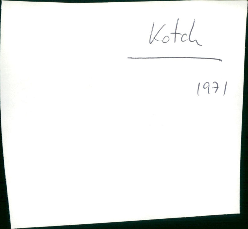 Kotch - Vintage Photograph