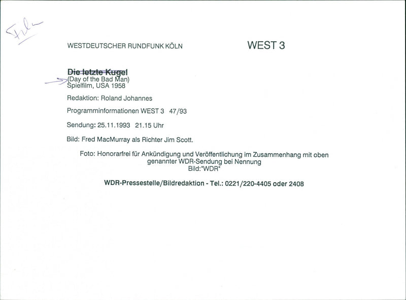 Fred MacMurray - Vintage Photograph