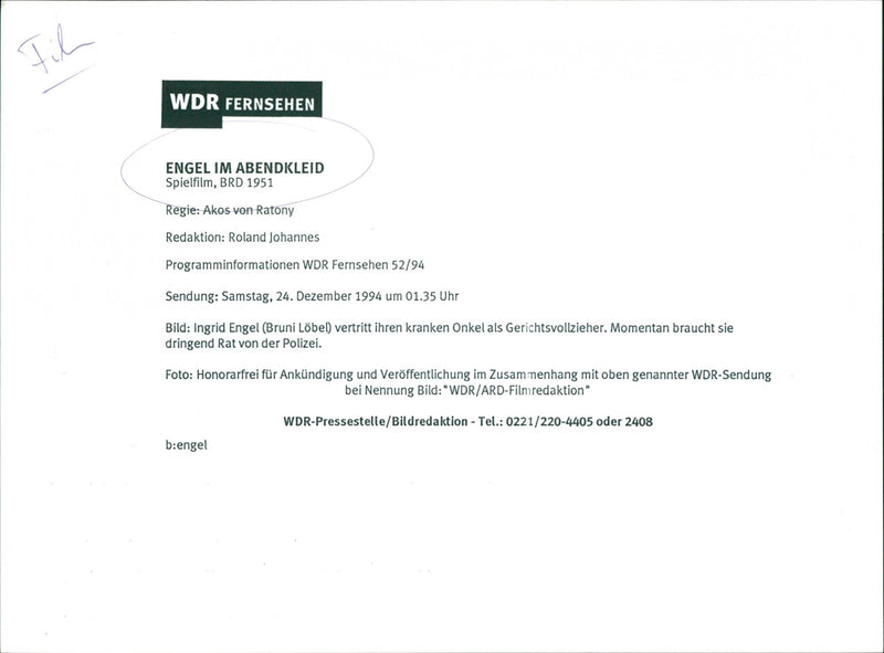 Engel im Abendkleid - Vintage Photograph