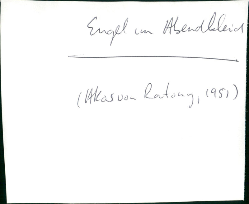 Engel im Abendkleid - Vintage Photograph