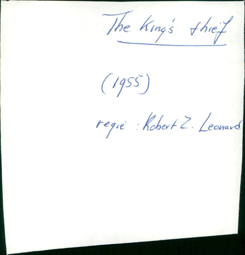 The King's Thief - Vintage Photograph