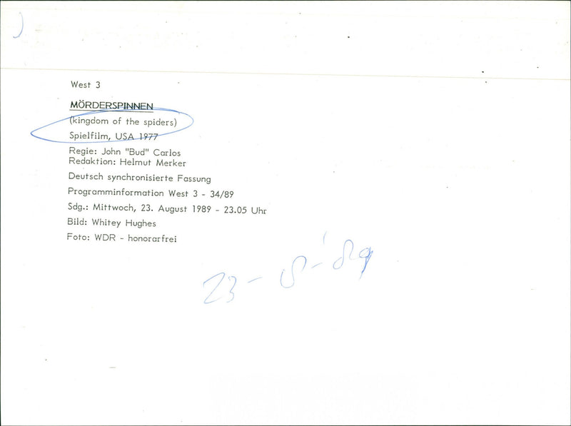 Kingdom of the Spiders - Vintage Photograph