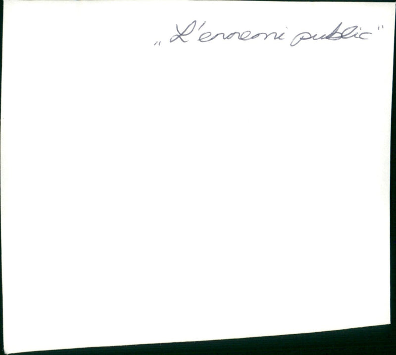 l'ennemi public - Vintage Photograph