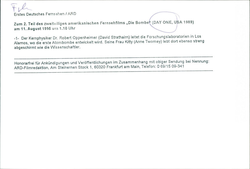 David Strathairn and Anne Twomey - Vintage Photograph