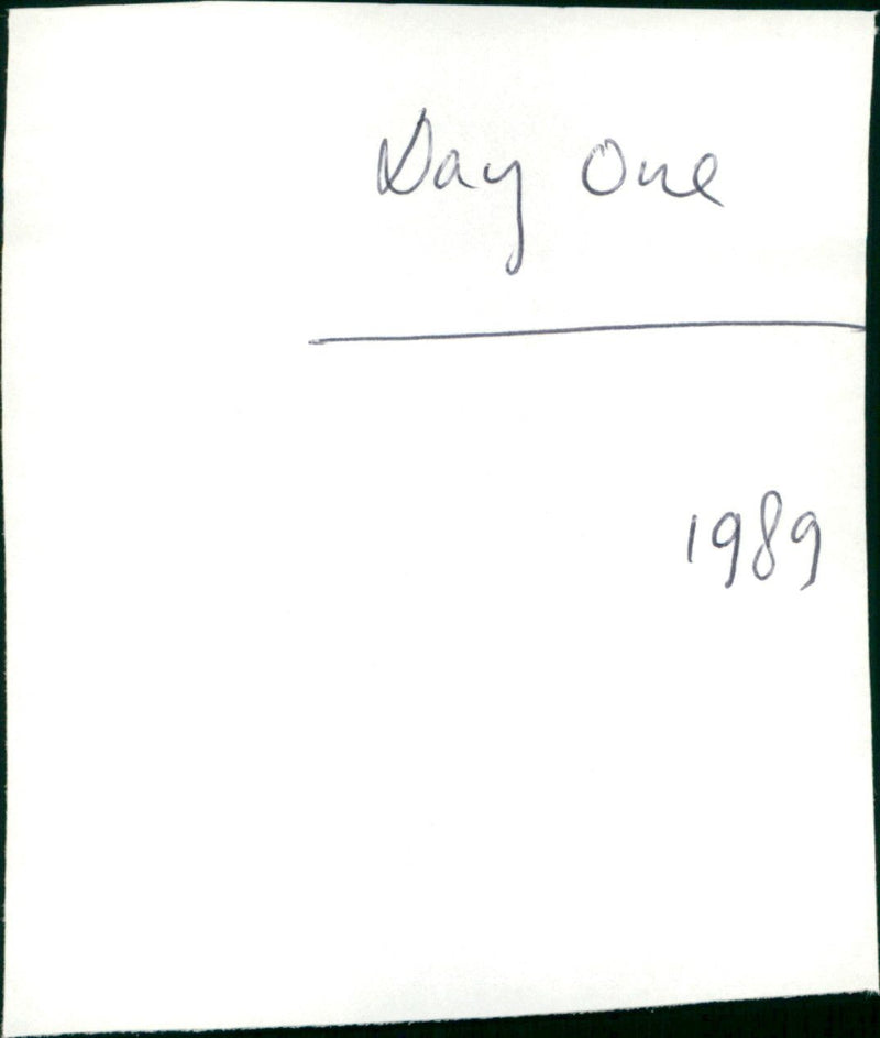 Day One - Vintage Photograph