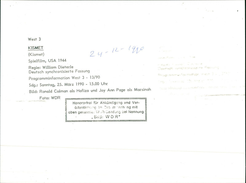 Kismet - Vintage Photograph