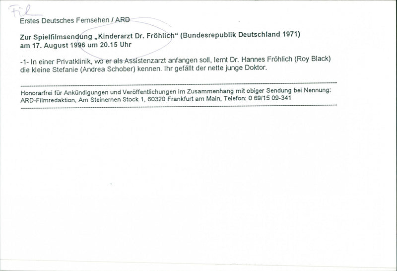 Kinderarzt Dr. Fröhlich - Vintage Photograph