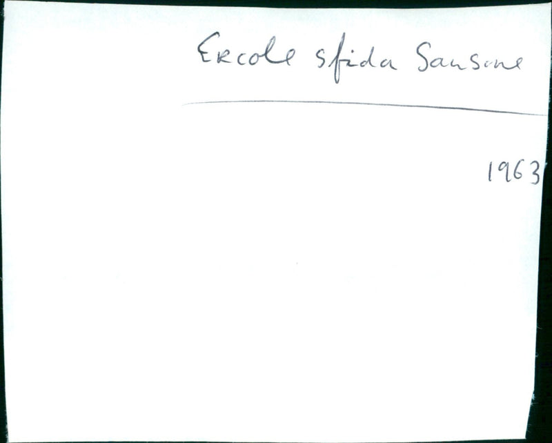 Ercole sfida Sansone - Vintage Photograph