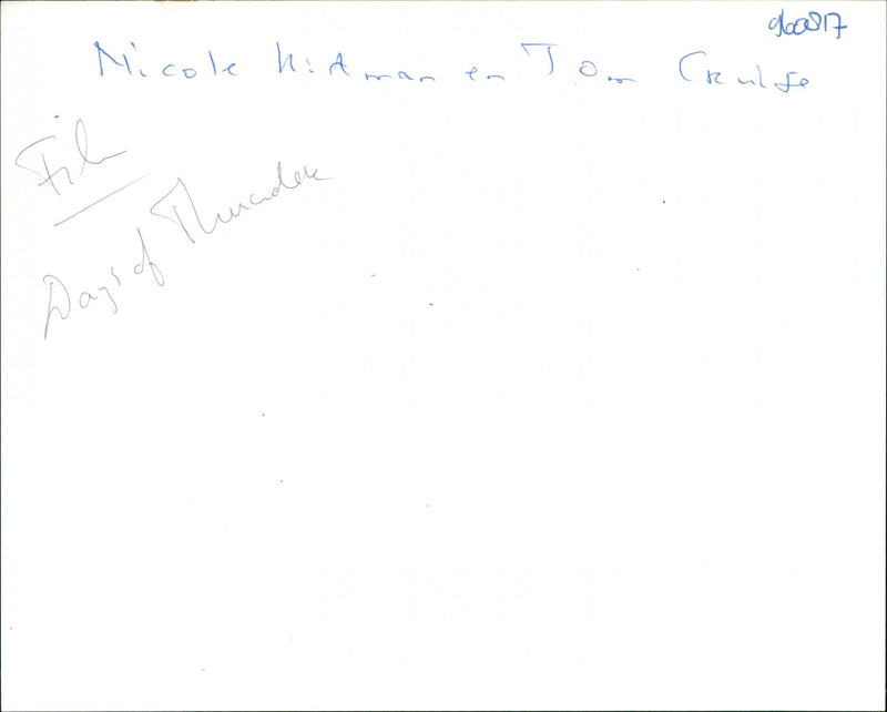 Days of Thunder - Vintage Photograph