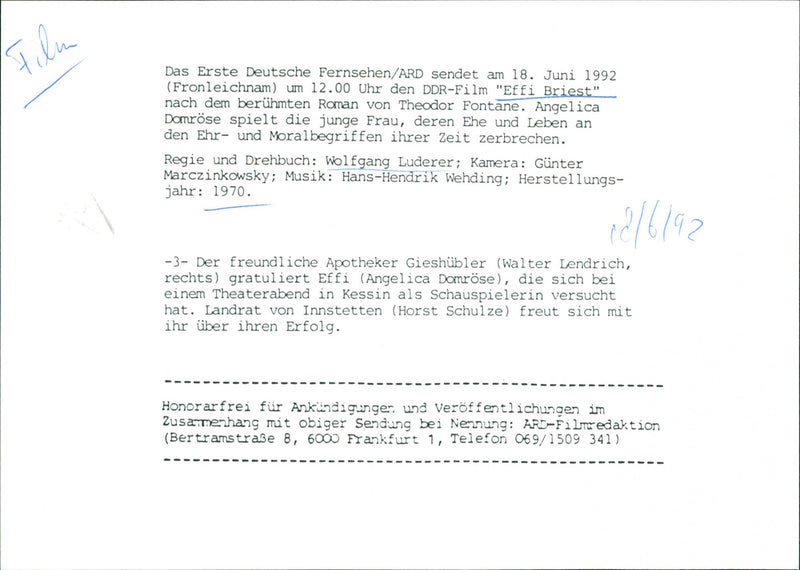 Effi Briest - Vintage Photograph