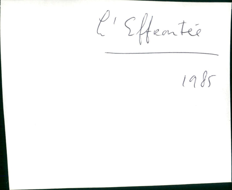 L'Effrontée - Vintage Photograph