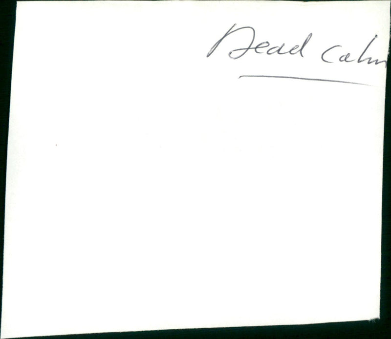Dead Calm - Vintage Photograph