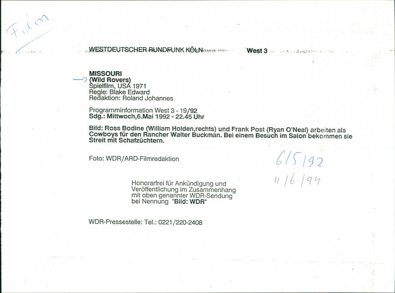 "Wild Rovers" - Vintage Photograph