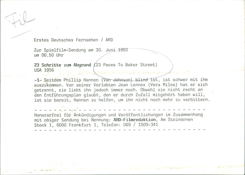 23 Paces to Baker Street - Vintage Photograph