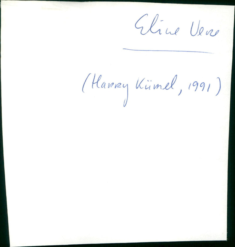 Eline Vere - Vintage Photograph