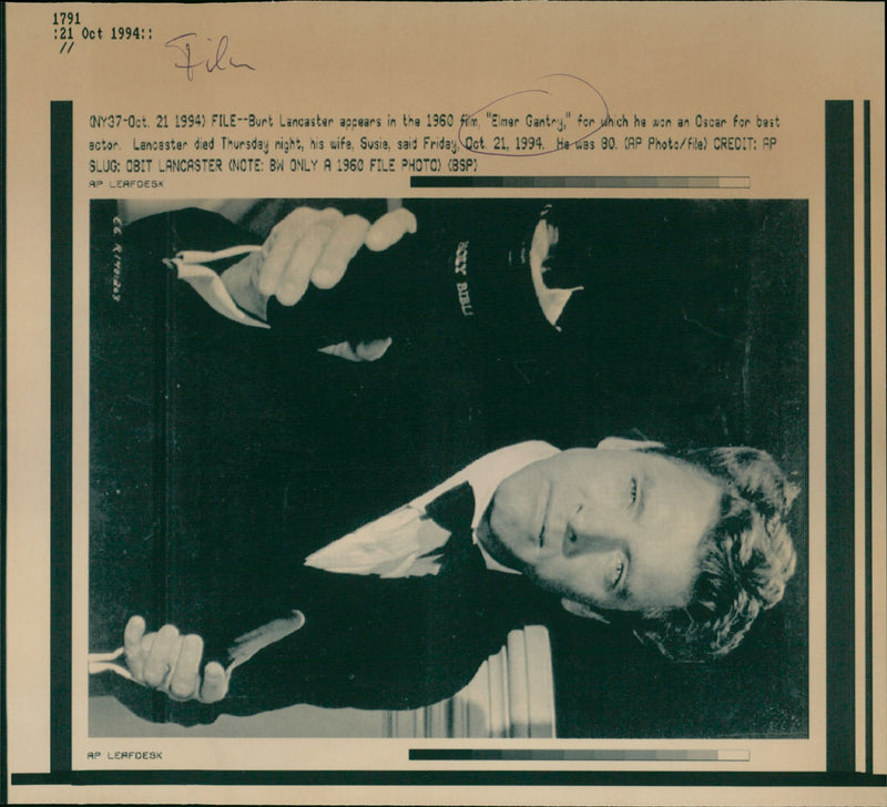 Elmer Gantry - Vintage Photograph