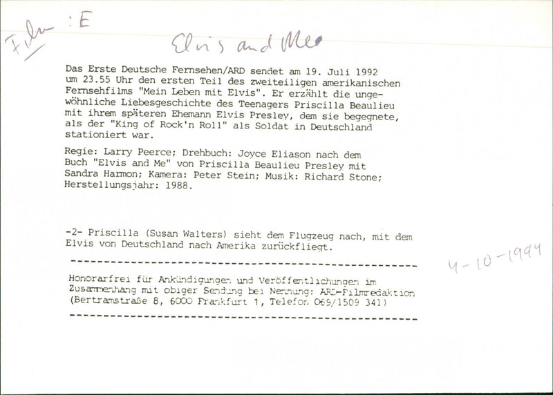 Mein Leben mit Elvis - Vintage Photograph