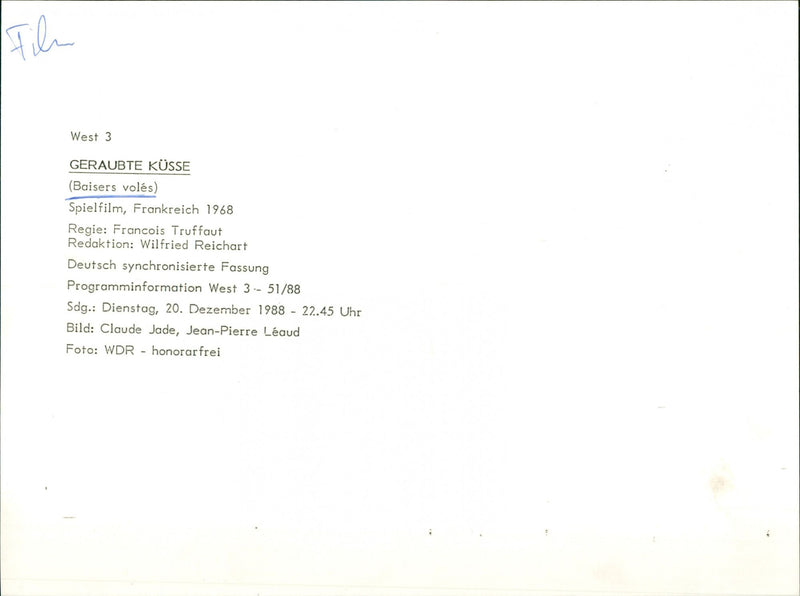 Baisers volés - Vintage Photograph